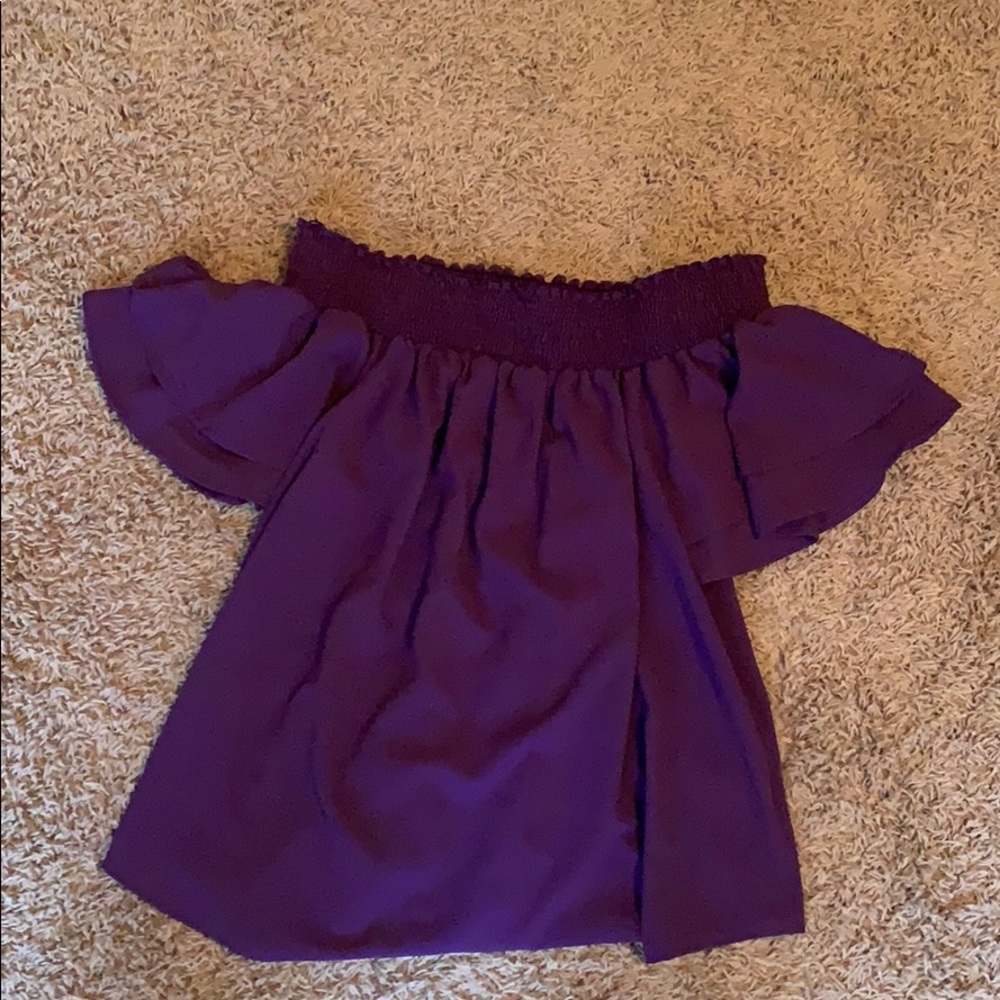 Purple Boutique Off The Shoulder